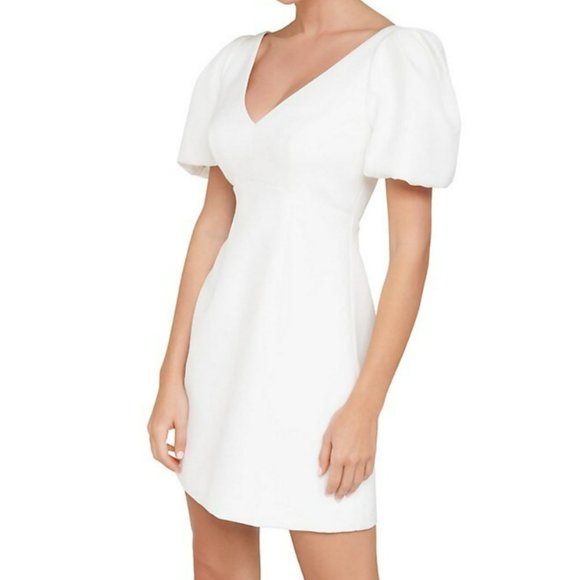 Emilia Puffed-Sleeve Mini Dress - Picture 4 of 5